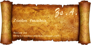 Zsebe Amadea névjegykártya